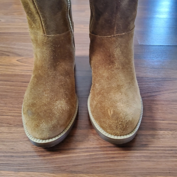 Franco Sarto Girls Suede Leather Riding Boots Size 4.5 New - Picture 7 of 9